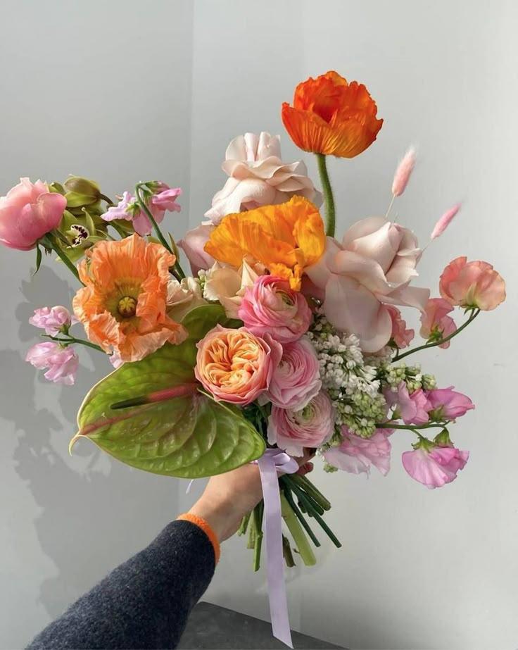 Ocean Breeze Petal Cascade Bouquet